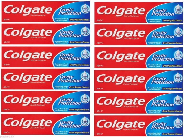 12 x 100ML COLGATE MAXIMUM CAVITY PROTECTION TOOTHPASTE GREAT REGULAR